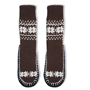 Adults 1-PK Knitted Slipper Socks